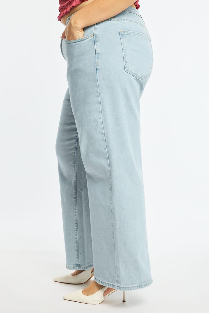Denim Wide Leg Jeans Stretch for YouandAll Fashion