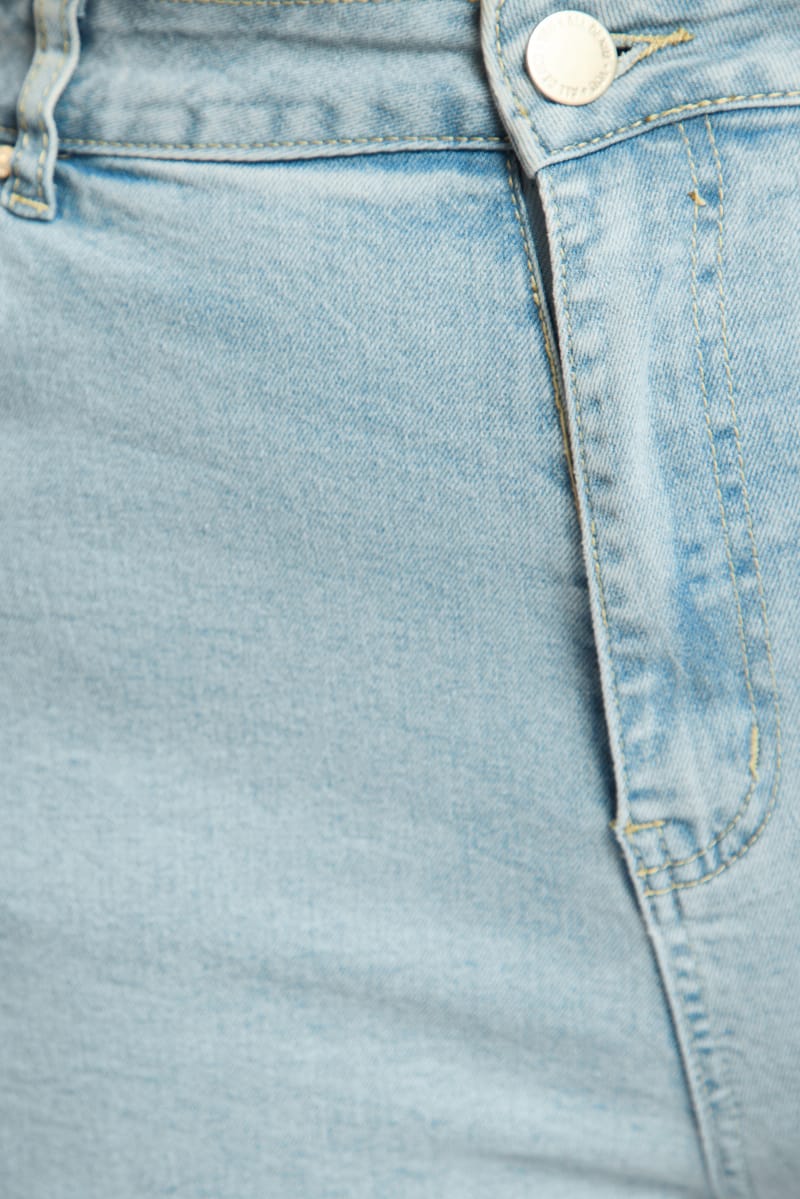 Denim Wide Leg Jeans Stretch for YouandAll Fashion