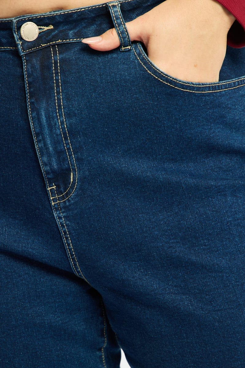 Denim Wide Leg Jeans Stretch for YouandAll Fashion