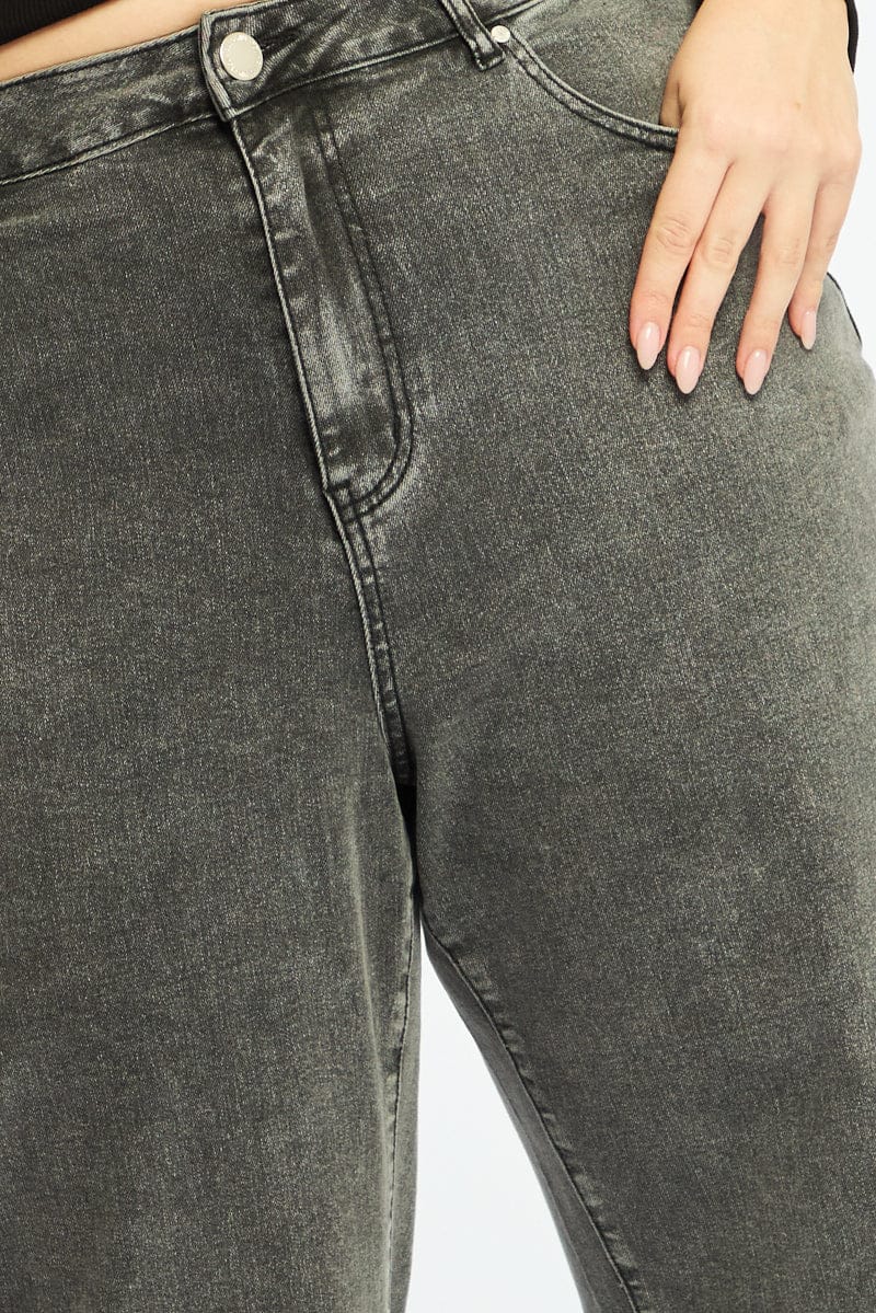 Denim Wide Leg Jeans Stretch for YouandAll Fashion