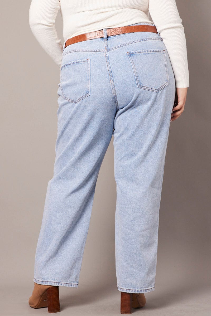 Denim Baggy Jeans High Rise for YouandAll Fashion