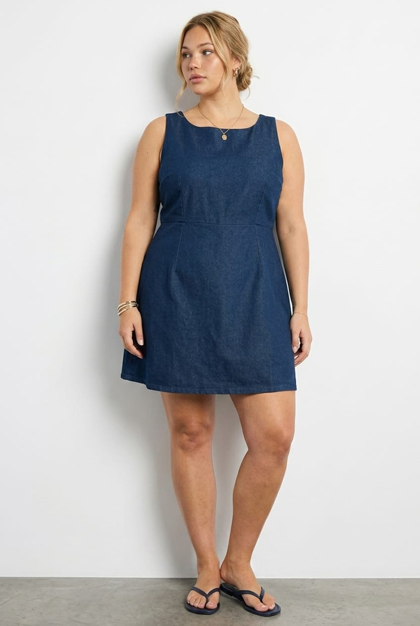Denim Playsuit Sleeveless for YouandAll Fashion
