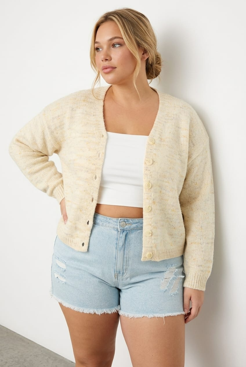 Denim Relaxed Shorts High Rise for YouandAll Fashion