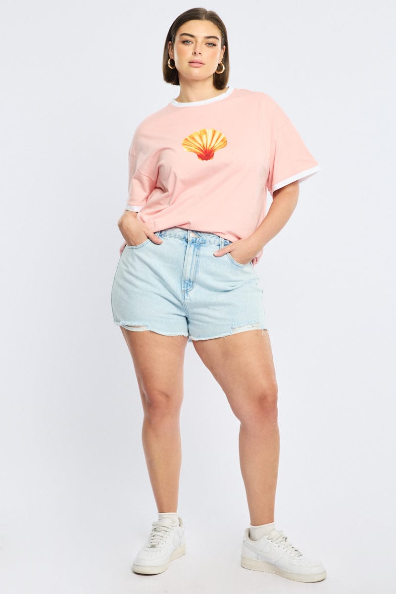 Denim Relaxed Shorts High Rise for YouandAll Fashion