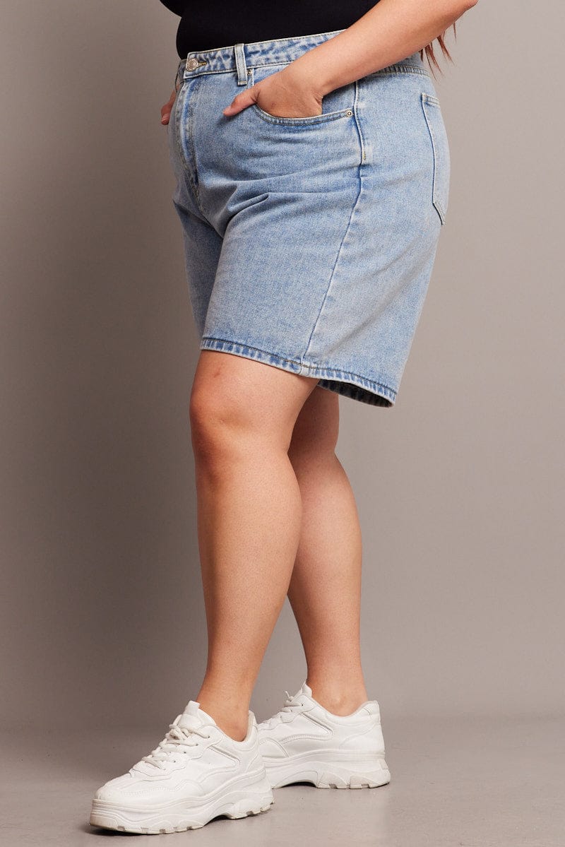 Denim Dad Shorts High Rise for YouandAll Fashion