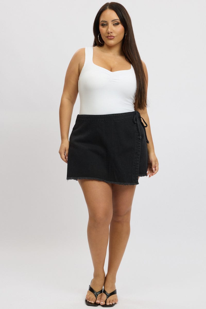 Black Skorts High Rise for YouandAll Fashion