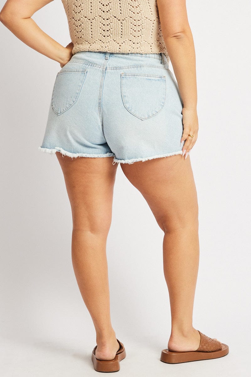 Denim Relaxed Shorts for YouandAll Fashion