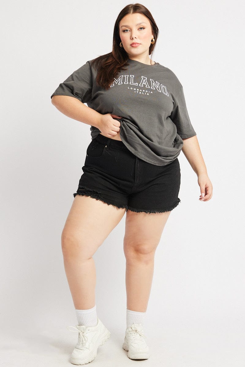 Black Relaxed Shorts for YouandAll Fashion