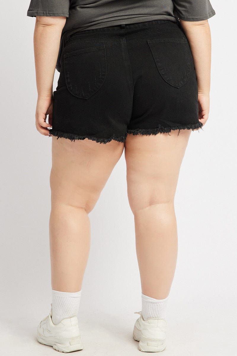 Black Relaxed Shorts for YouandAll Fashion