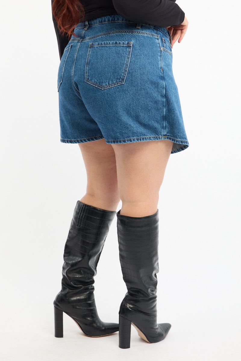 Denim Skorts High Rise for YouandAll Fashion