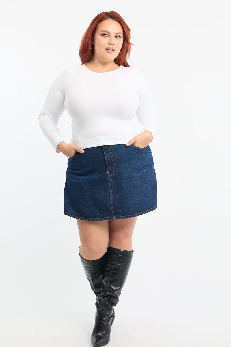 Denim Skorts High Rise for YouandAll Fashion