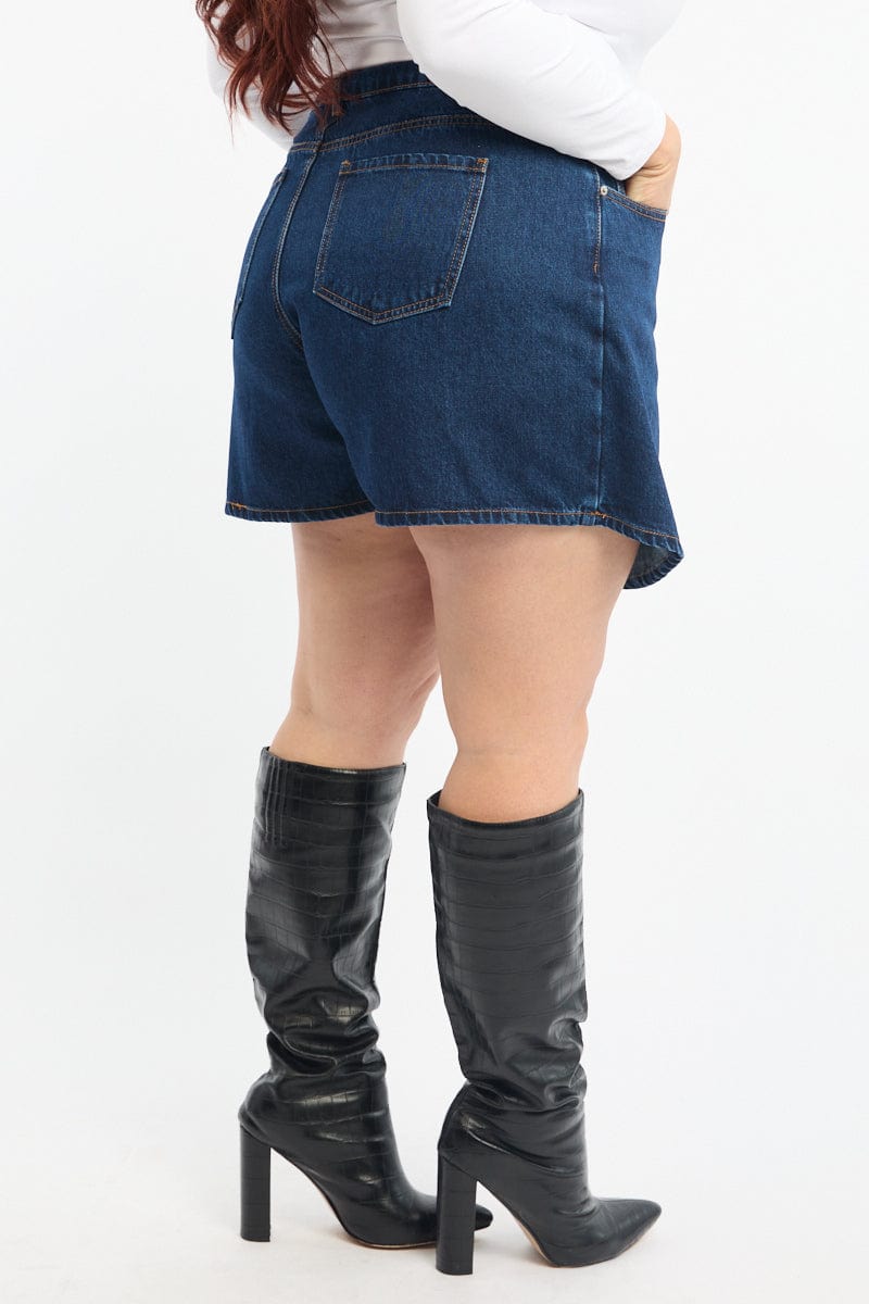 Denim Skorts High Rise for YouandAll Fashion