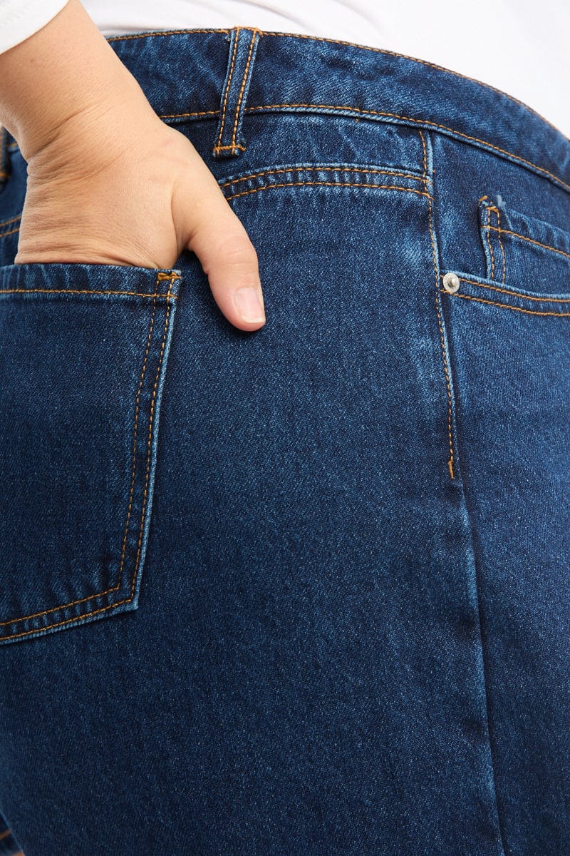 Denim Skorts High Rise for YouandAll Fashion