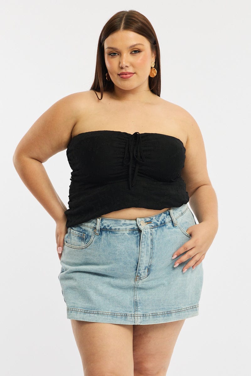 Denim Skorts Skirt High Rise for YouandAll Fashion