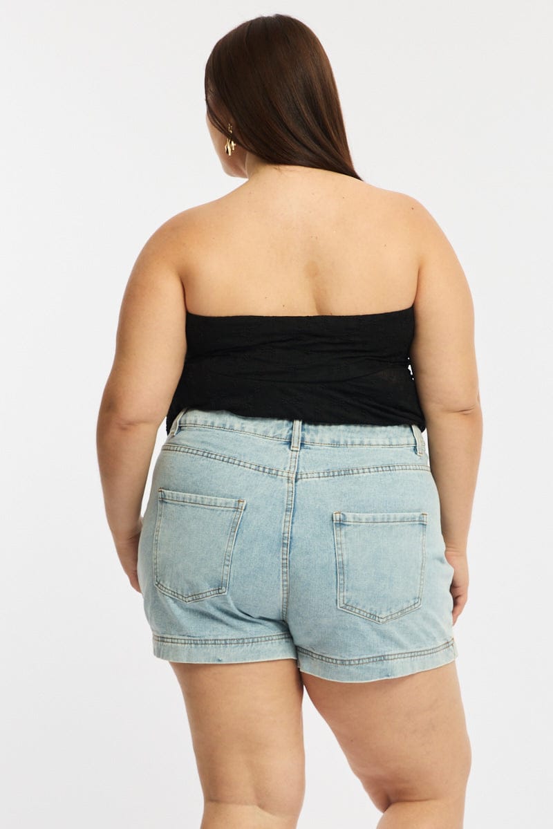 Denim Skorts Skirt High Rise for YouandAll Fashion