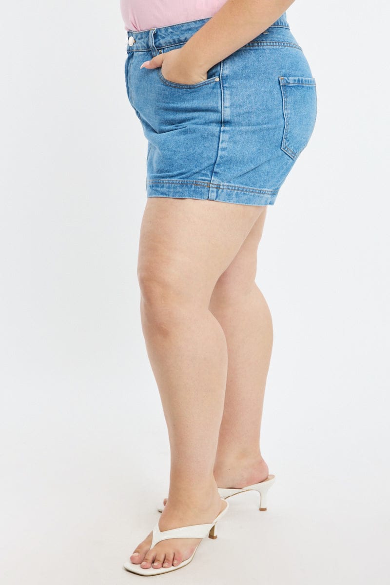 Denim Skorts Skirt High Rise for YouandAll Fashion