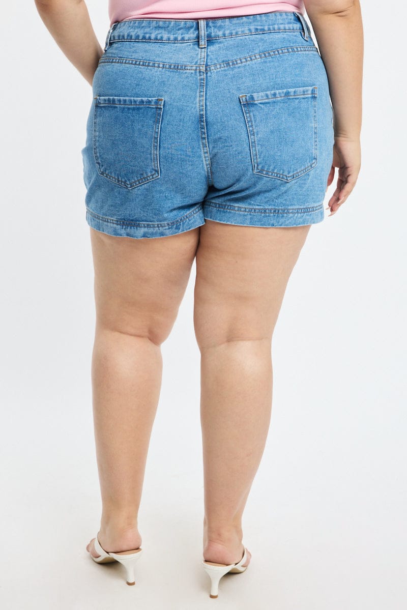 Denim Skorts Skirt High Rise for YouandAll Fashion