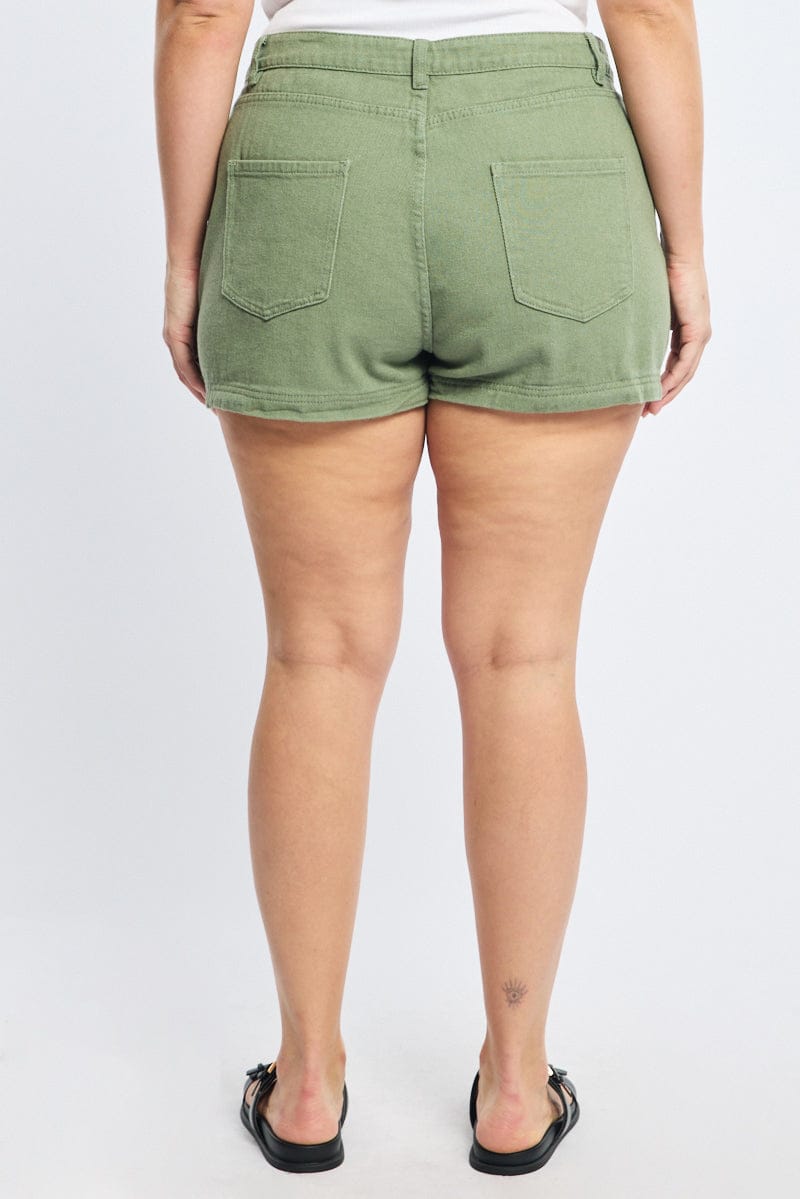Green Skorts High Rise for YouandAll Fashion