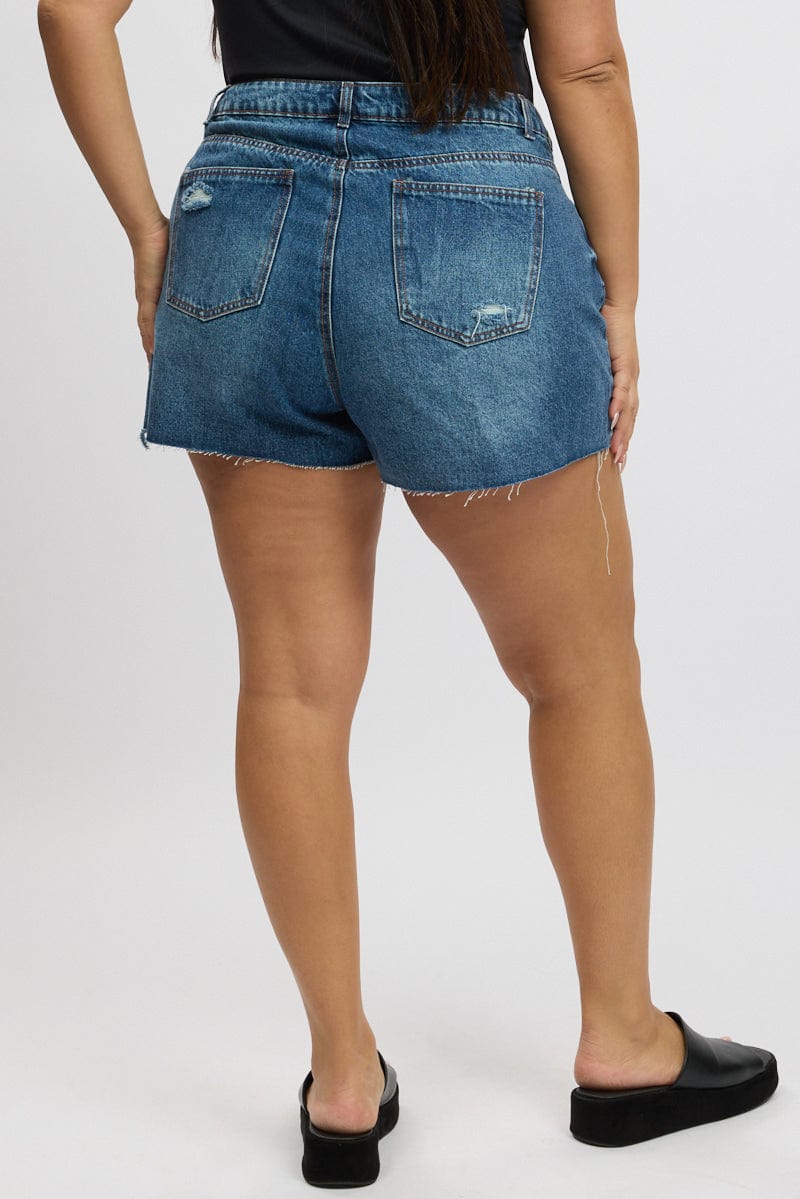 Denim Relaxed Shorts for YouandAll Fashion