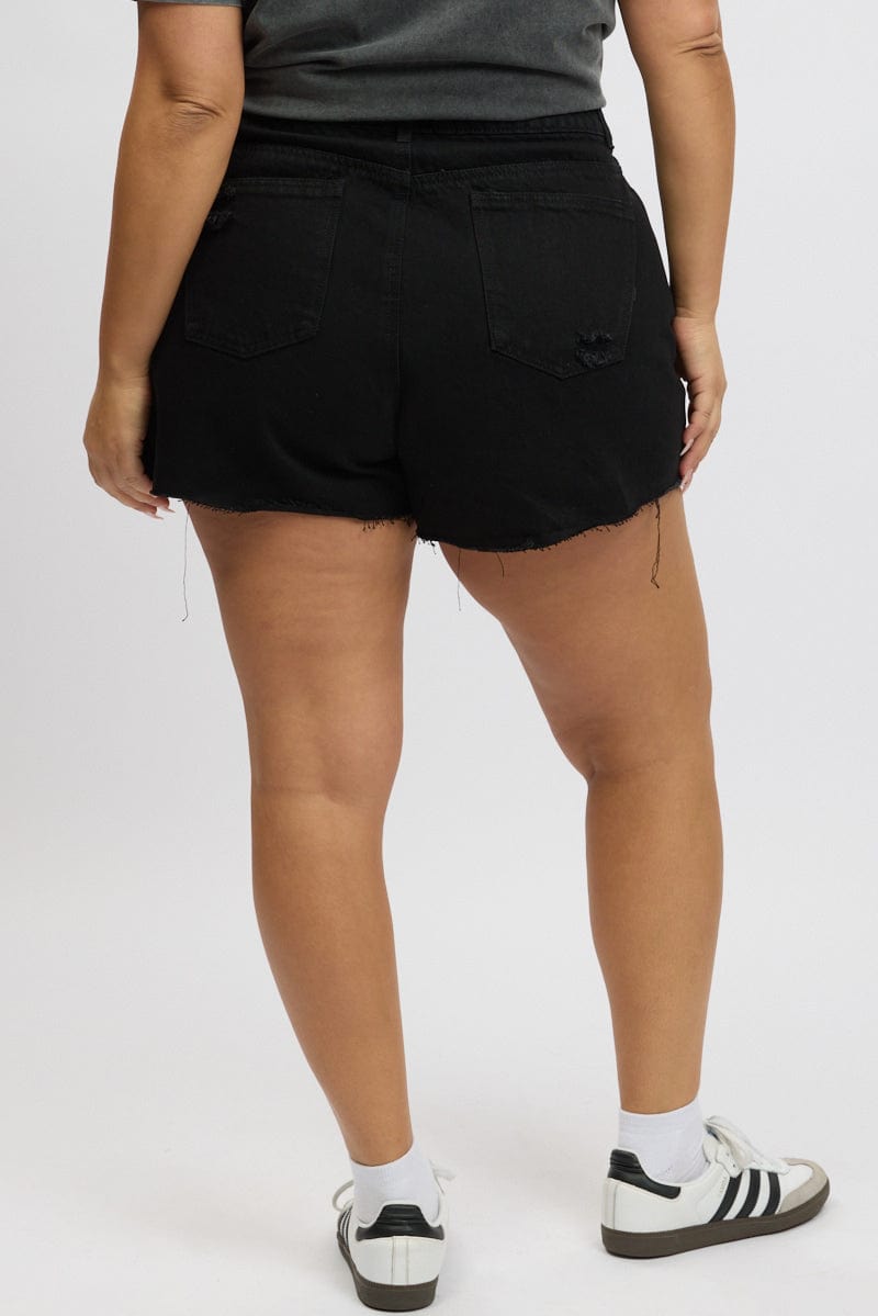 Black Relaxed Shorts for YouandAll Fashion