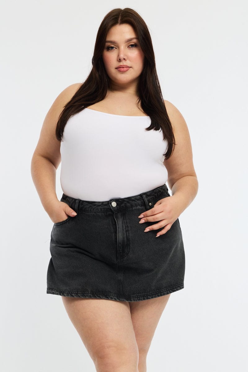 Denim Skorts High Rise for YouandAll Fashion