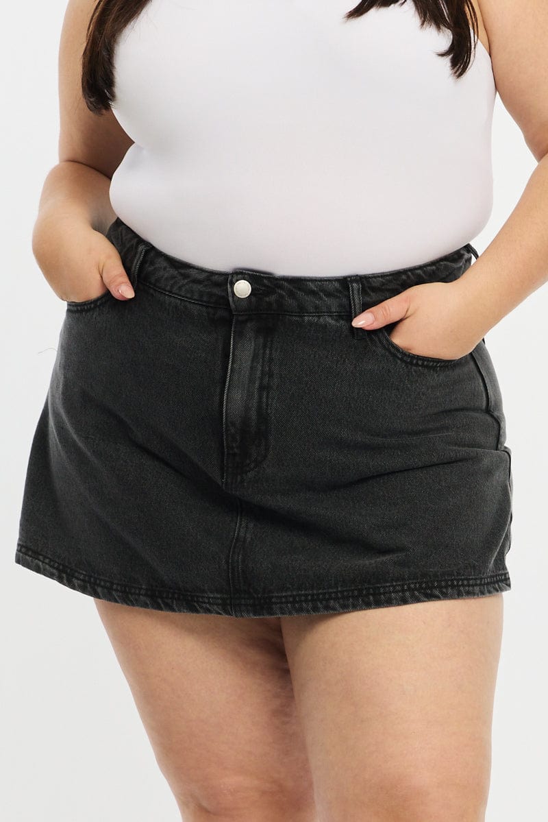 Denim Skorts High Rise for YouandAll Fashion