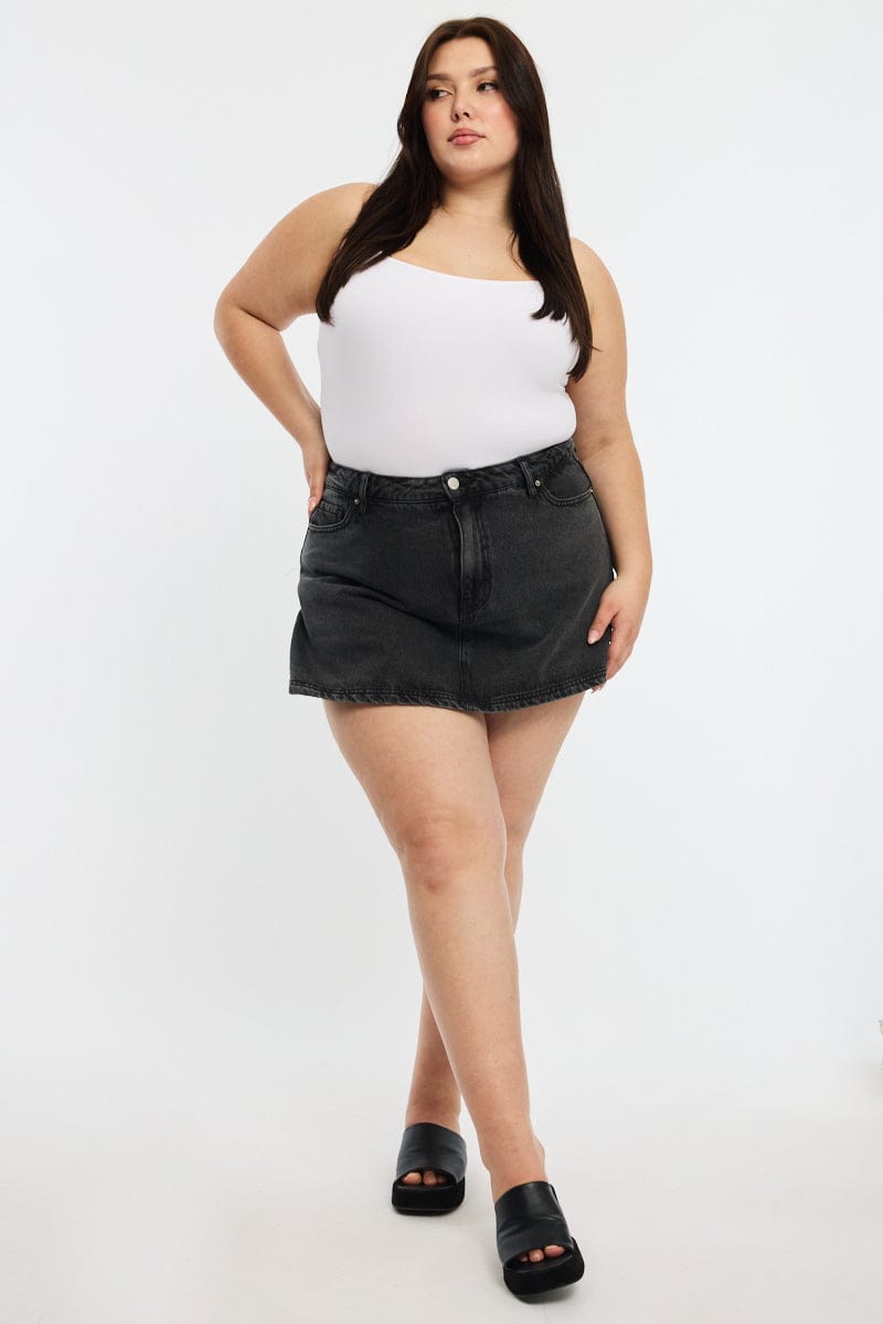 Denim Skorts High Rise for YouandAll Fashion