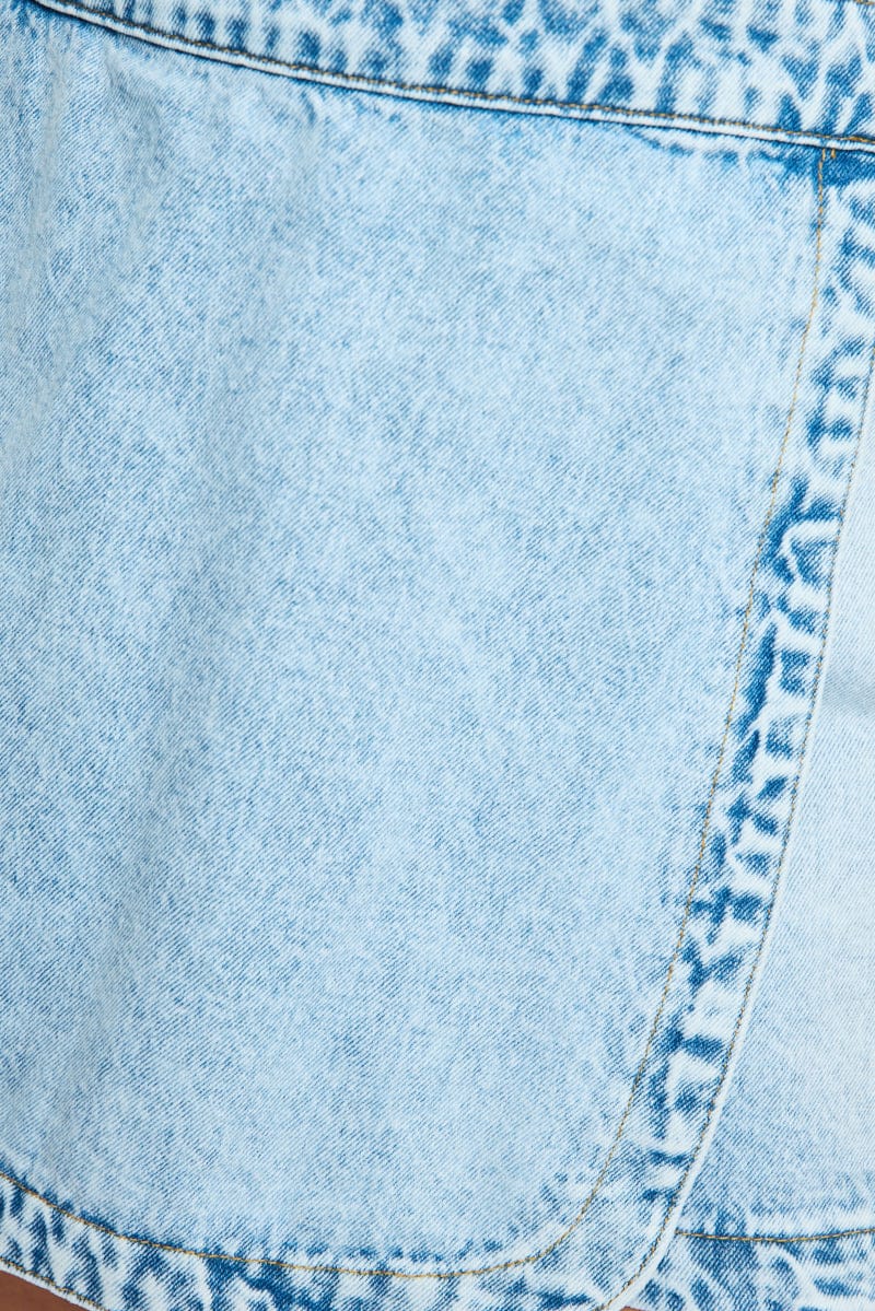 Denim Skorts Mid Rise for YouandAll Fashion