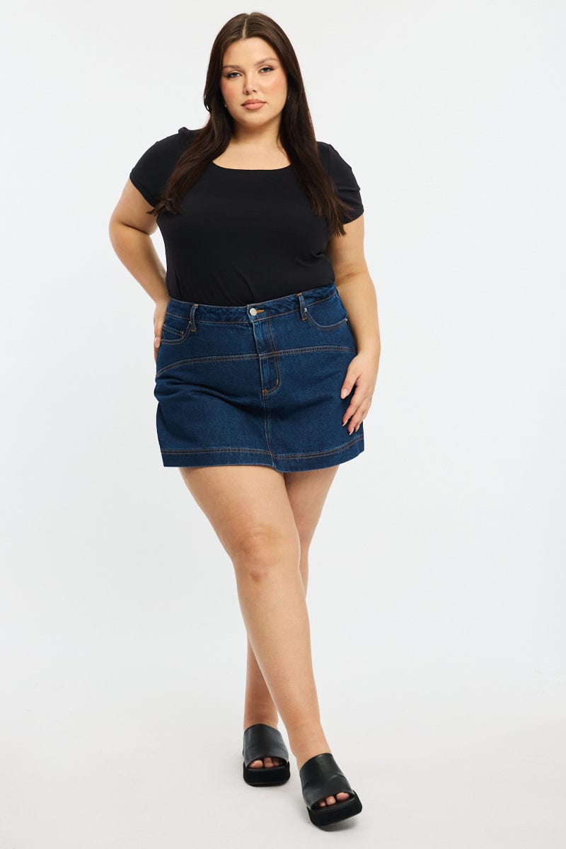 Denim Skorts High Rise for YouandAll Fashion
