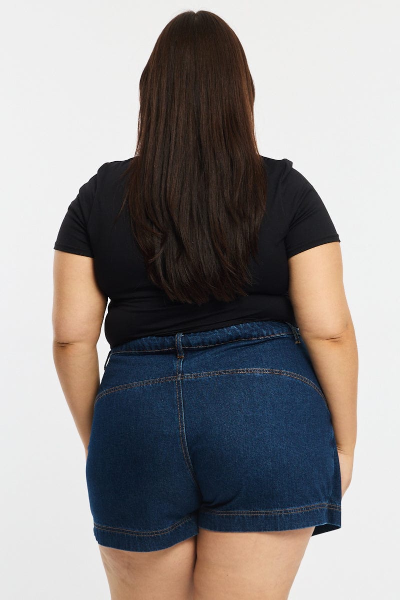 Denim Skorts High Rise for YouandAll Fashion