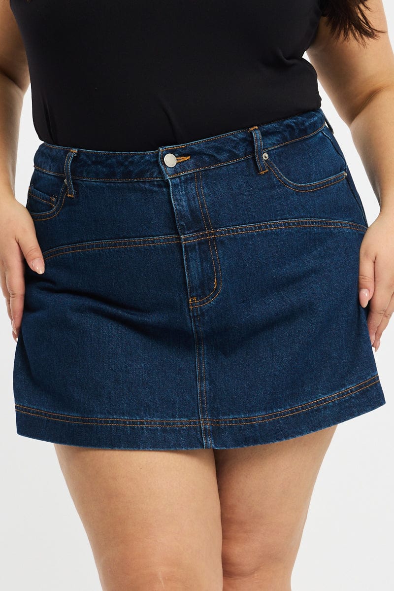 Denim Skorts High Rise for YouandAll Fashion