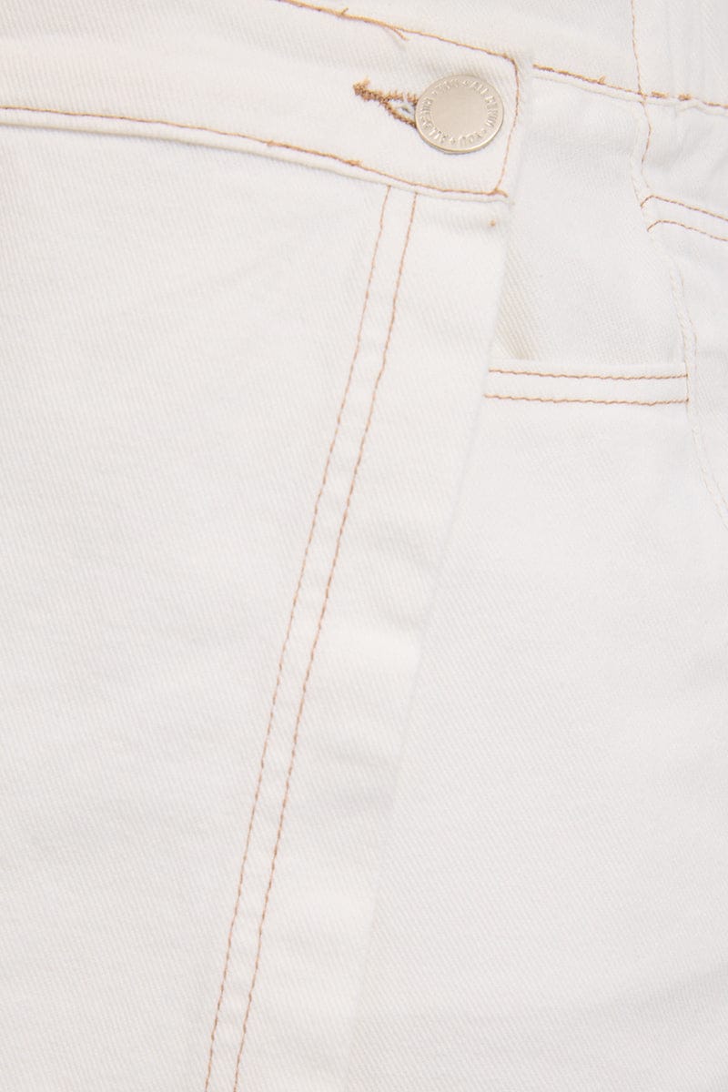 White Wrap Skorts High Rise for YouandAll Fashion