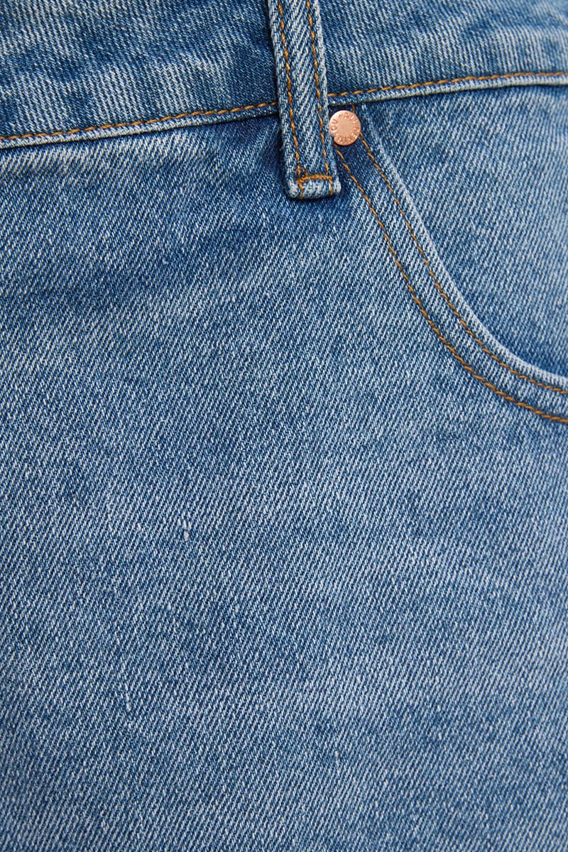 Denim Relaxed Shorts Mid Rise for YouandAll Fashion