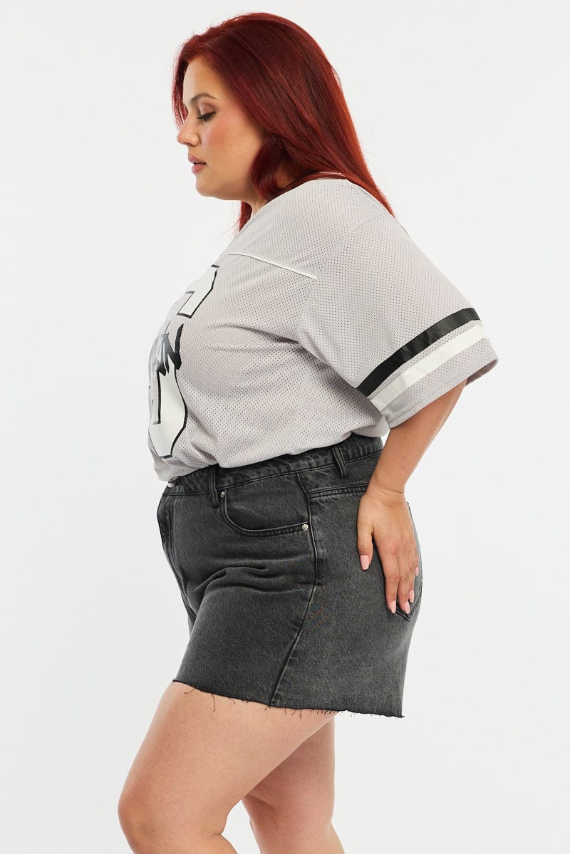 Denim Relaxed Shorts High Rise for YouandAll Fashion