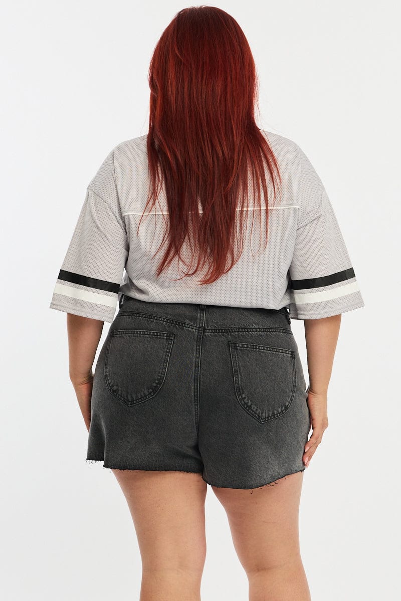 Denim Relaxed Shorts High Rise for YouandAll Fashion