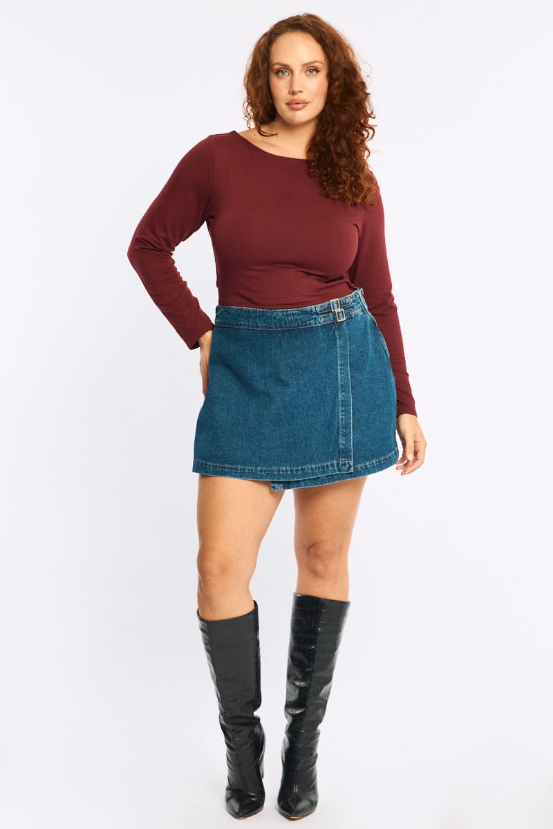 Denim Denim Skorts for YouandAll Fashion