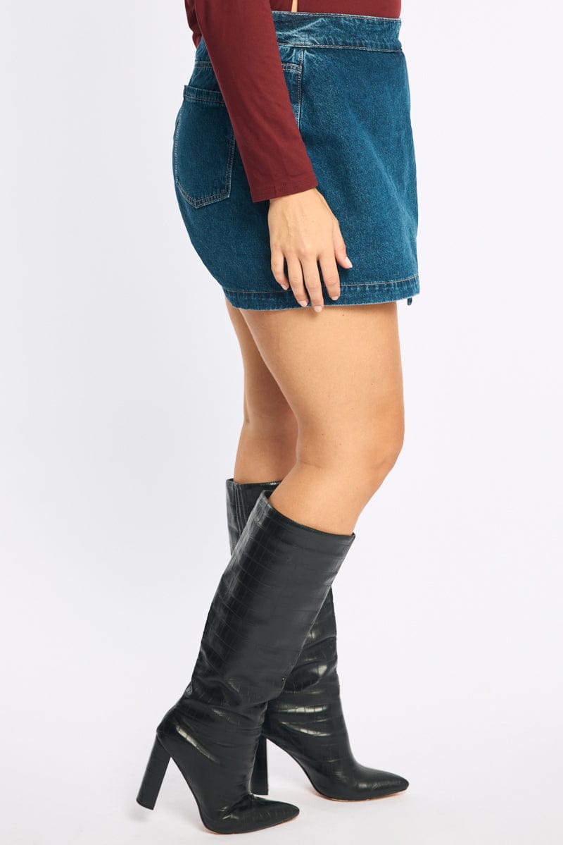 Denim Denim Skorts for YouandAll Fashion