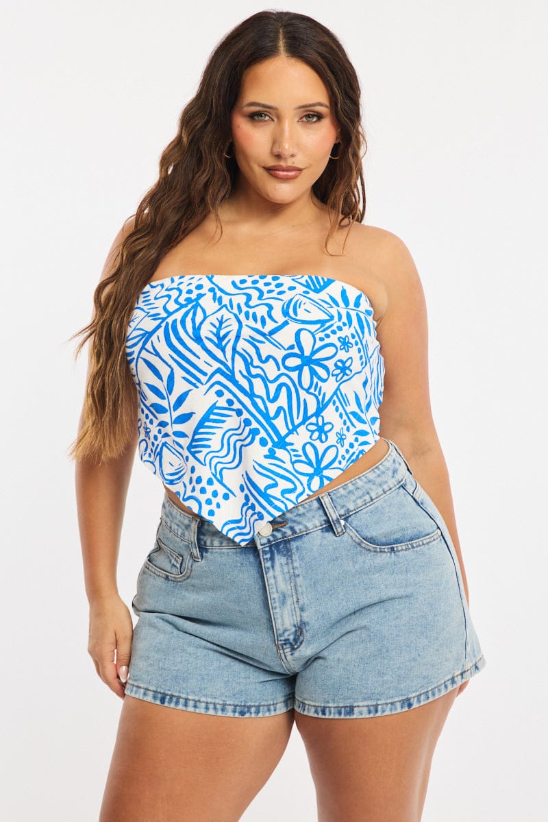 Denim Relaxed Shorts Low Rise for YouandAll Fashion