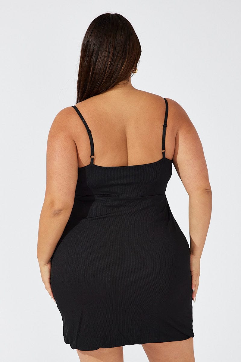 Black Lace Detail Bodycon Dress | You & All Black Lace Detail Bodycon Dress | You & All