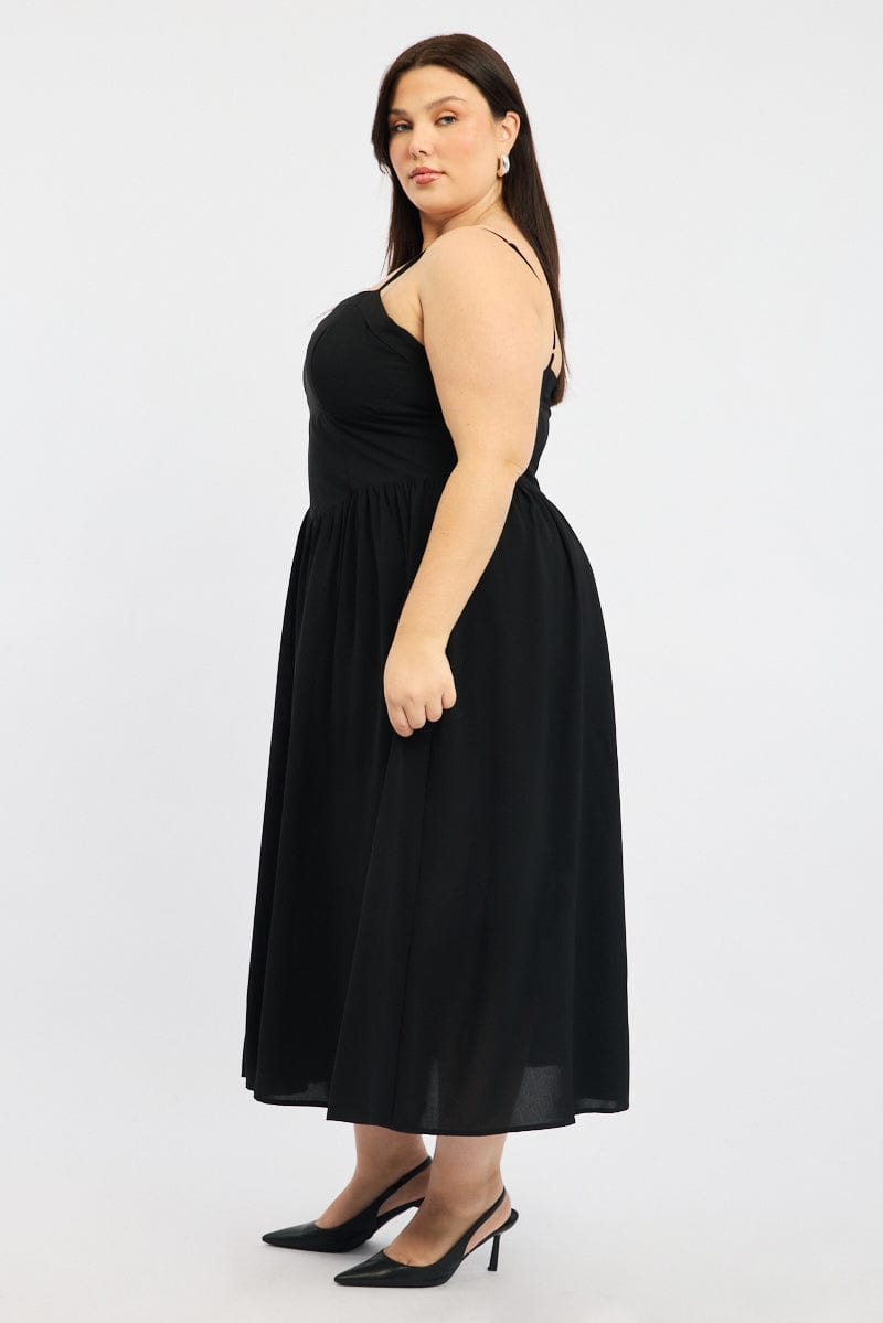 Black Corset Bust Dress Full Dress for YouandAll Fashion