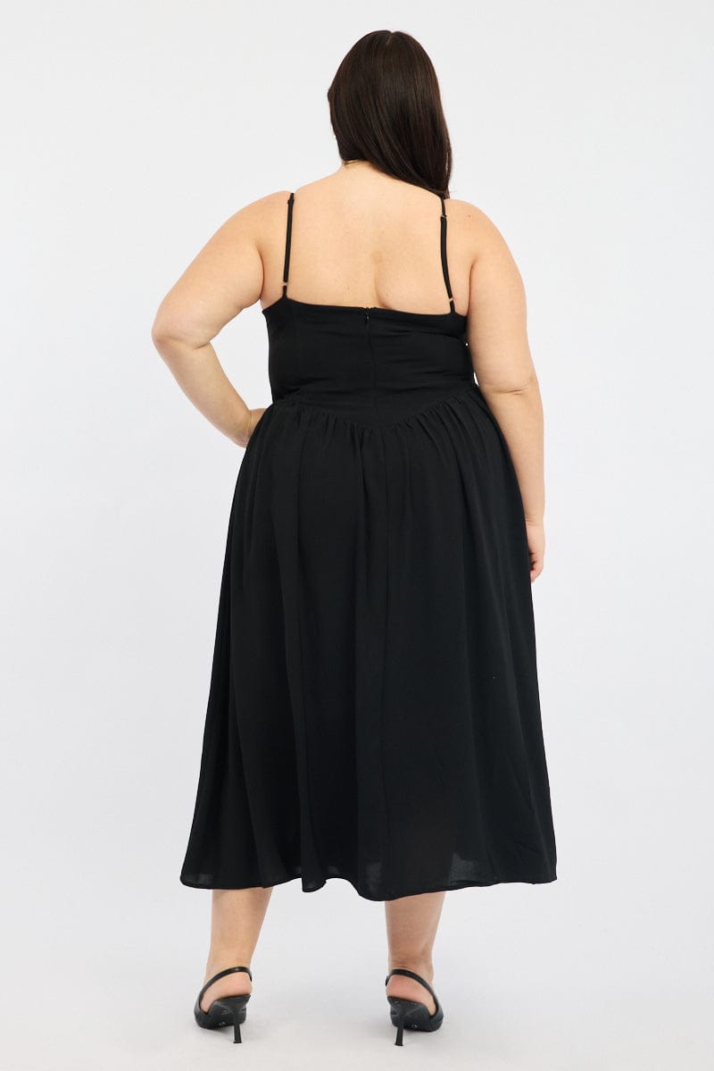 Black Corset Bust Dress Full Dress for YouandAll Fashion