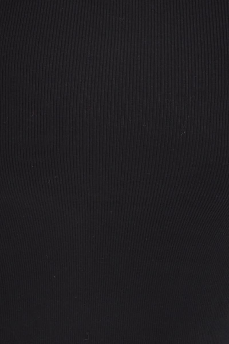 Black Midi Dress Long Balloon Sleeve Sexy Split Knit for YouandAll Fashion