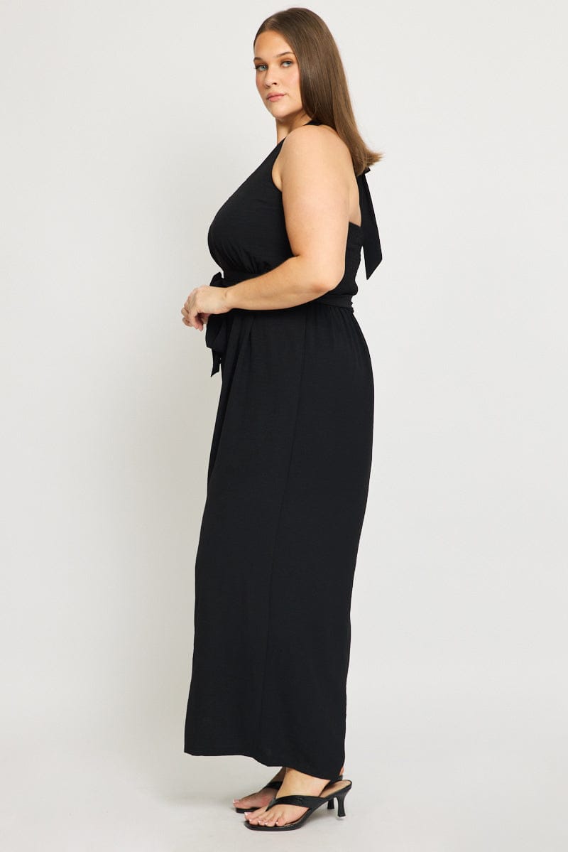 Black Halter Jumpsuit Sleeveless for YouandAll Fashion