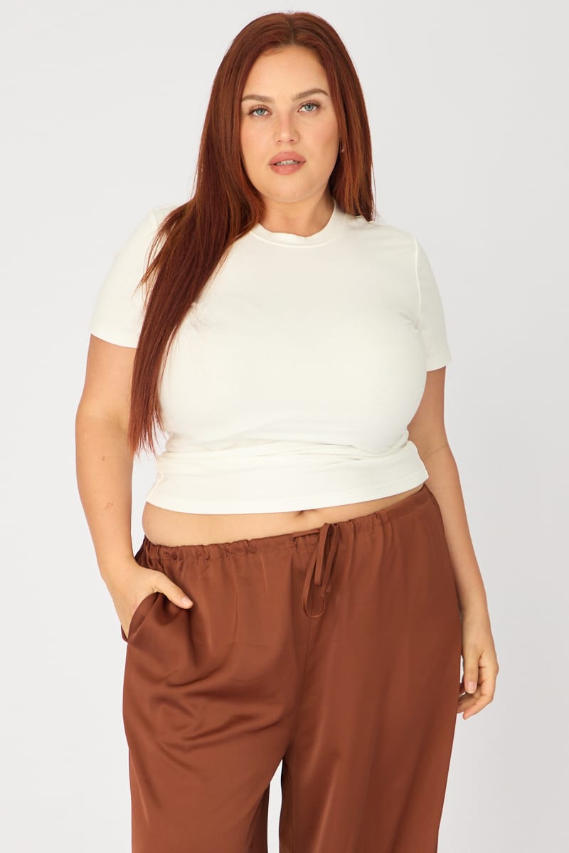 White T-shirt Short Sleeve Cotton for YouandAll Fashion
