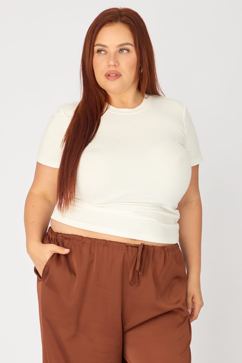 White T-shirt Short Sleeve Cotton for YouandAll Fashion