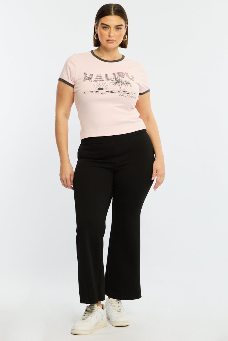 Pink Baby Tee Short Sleeve for YouandAll Fashion