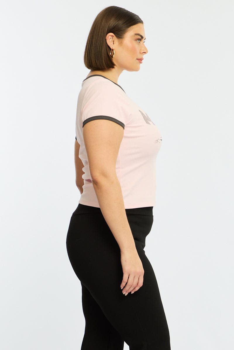 Pink Baby Tee Short Sleeve for YouandAll Fashion