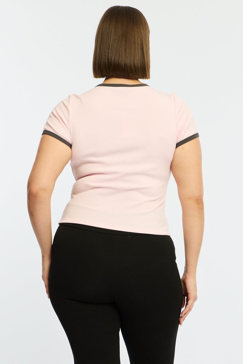 Pink Baby Tee Short Sleeve for YouandAll Fashion