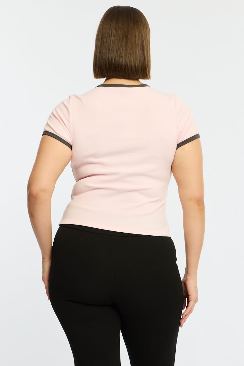 Pink Baby Tee Short Sleeve for YouandAll Fashion