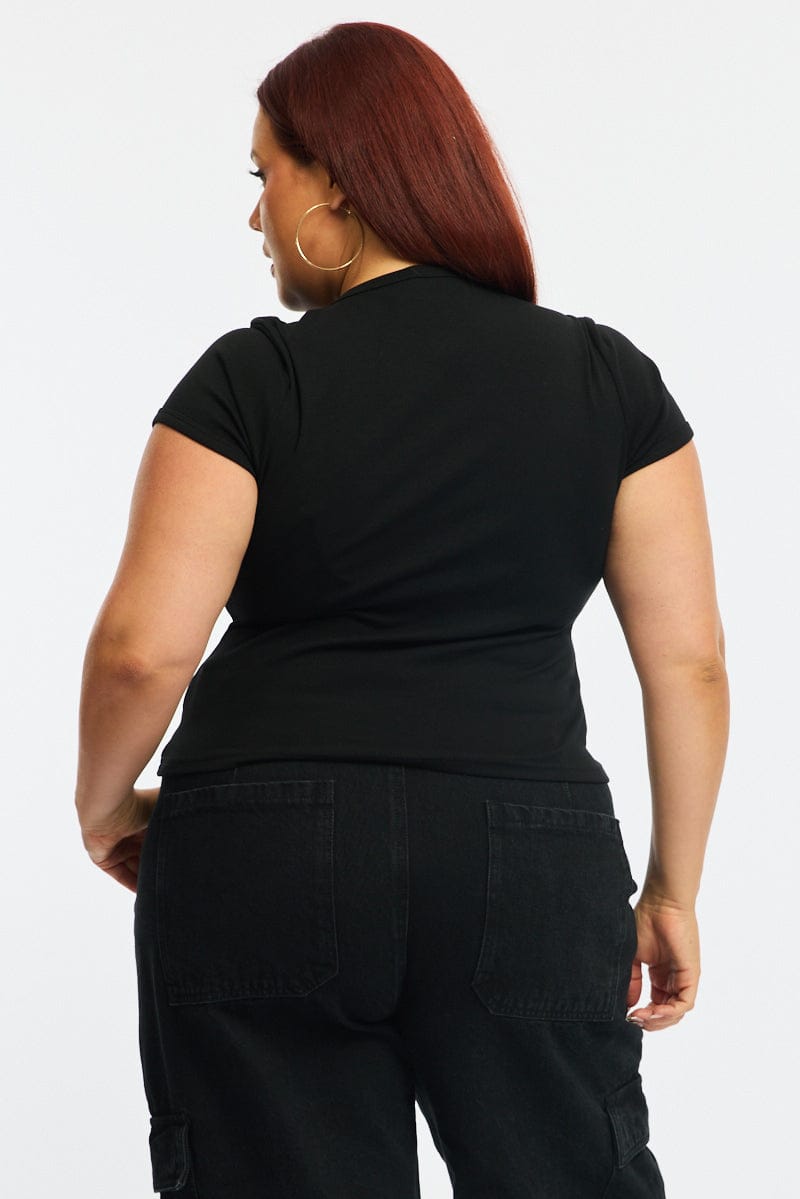Black Star Baby Tee for YouandAll Fashion